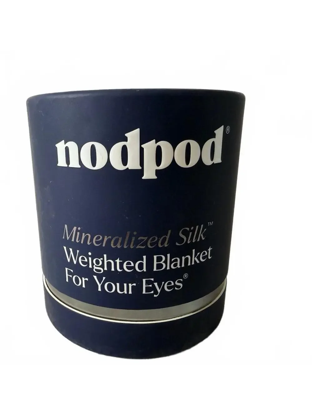 Nodpod Mineralized Silk Weighted Blanket Sleep Mask Gentle Pressure Blue